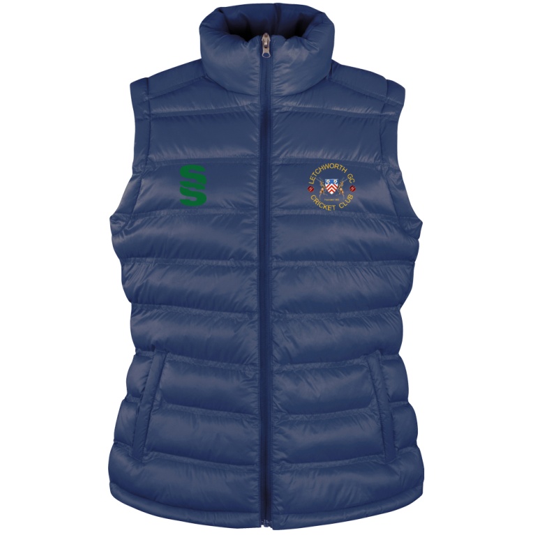Letchworth CG CC Women's Padded Gilet : Navy