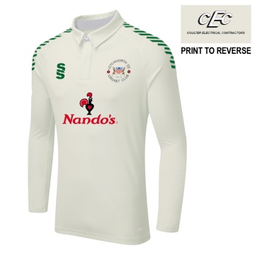 Letchworth CC DUAL LONG SLEEVE CRICKET SHIRT (WOMENS)-Ivory
